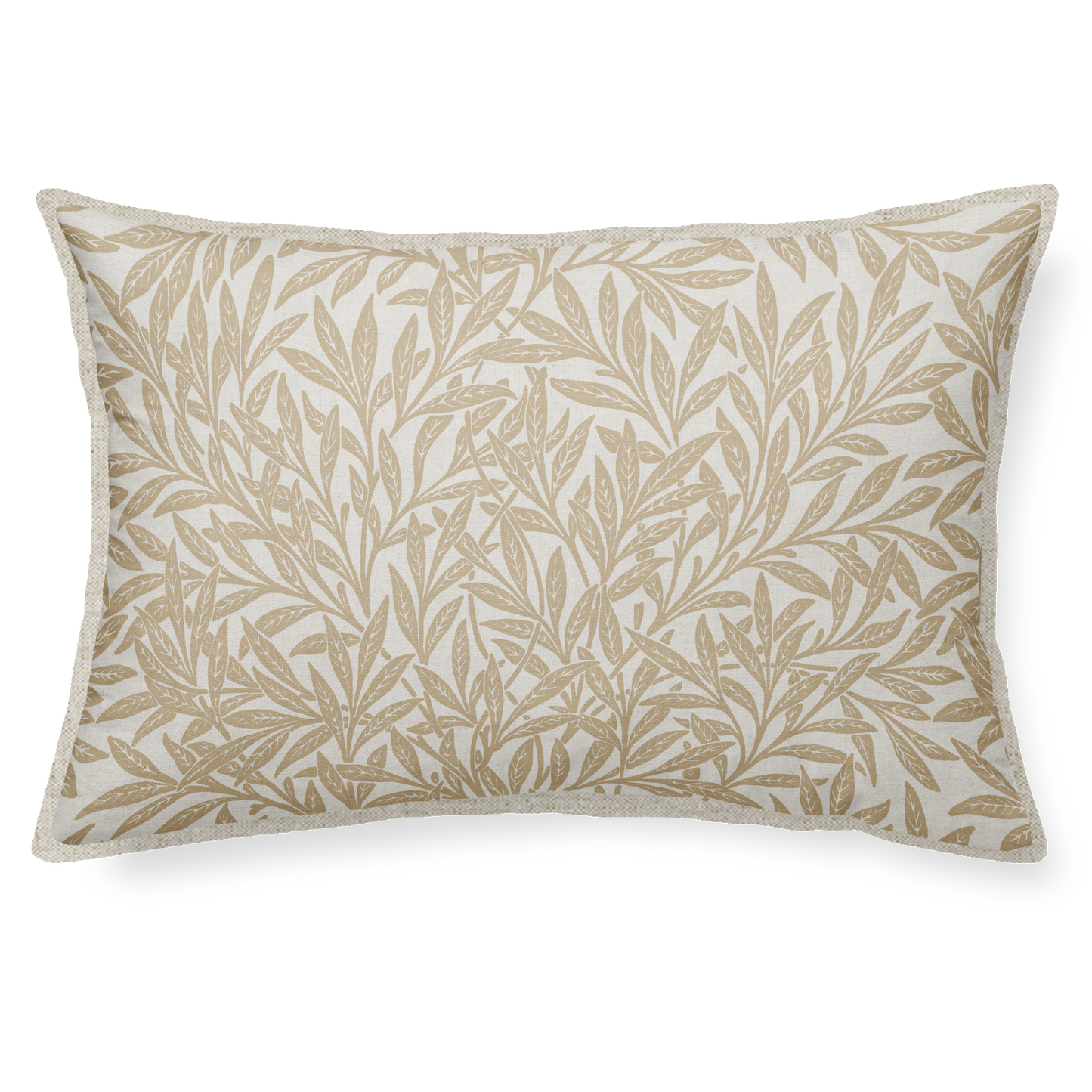 Eucalyptus Leaves Beige Linen cushion 30X50