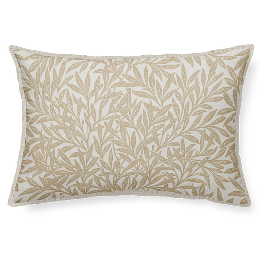 Eucalyptus Leaves Beige Linen cushion 30X50