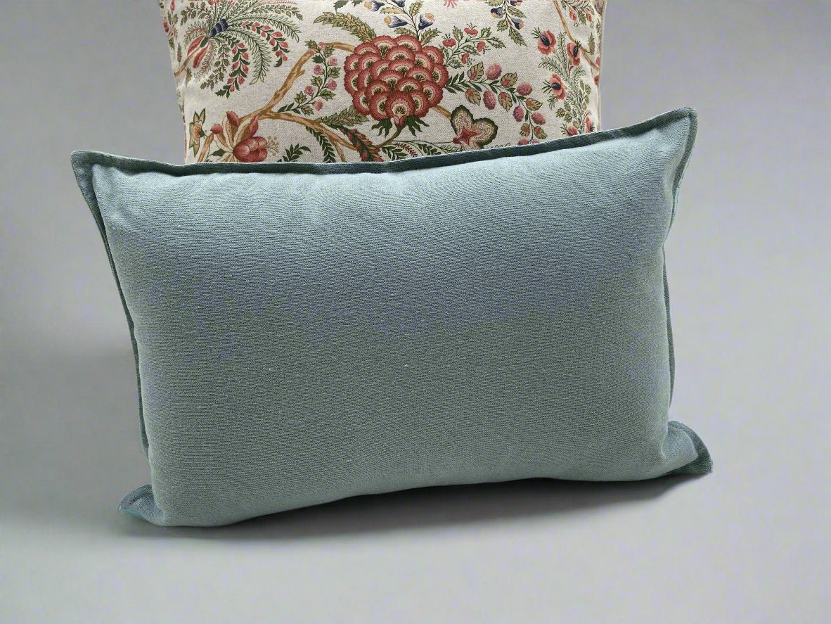 Liza and Aqua linen dye washed cushions