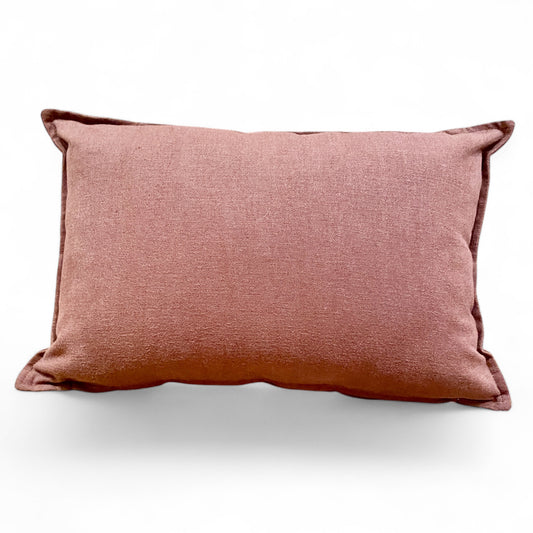 plain linen auberine