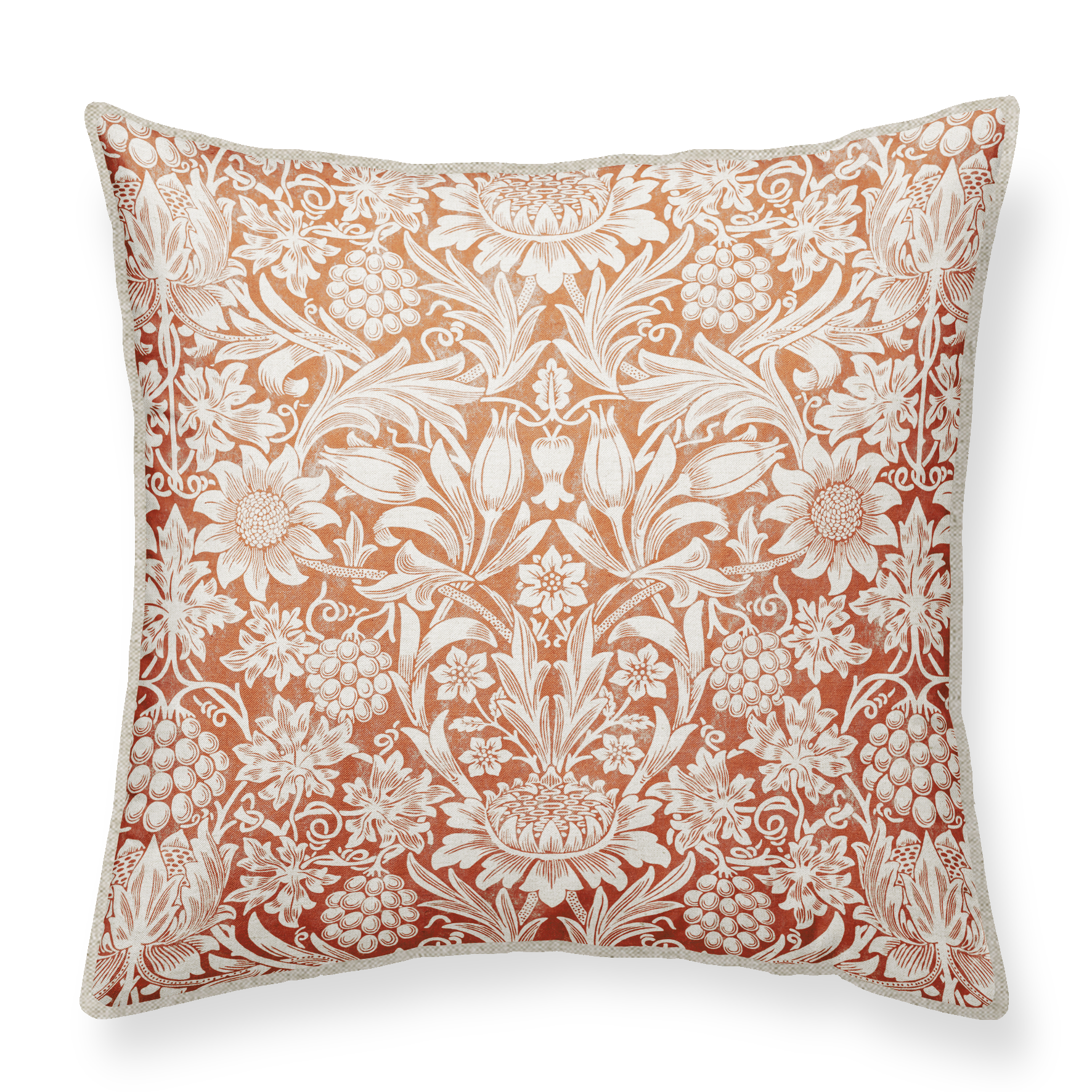 William_Morris_red_Linen_Cushion_02