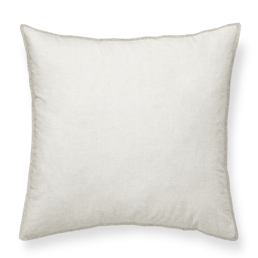 Beige cushion on a white background