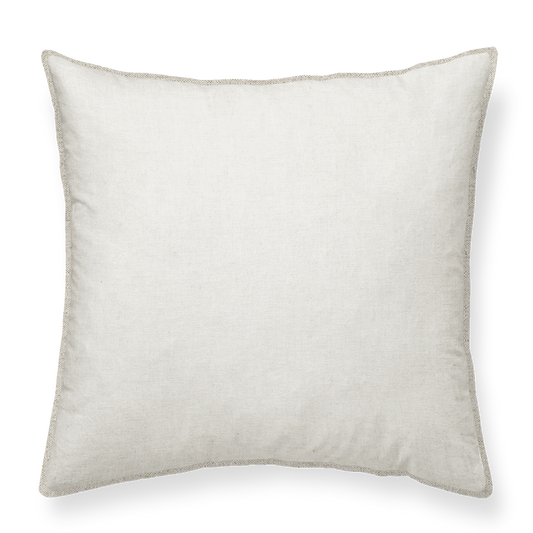 Beige cushion on a white background