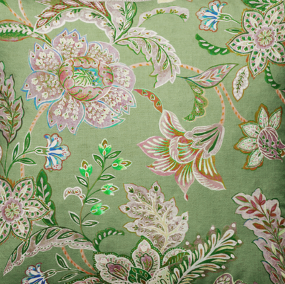 Tablecloth, botanical pattern green
