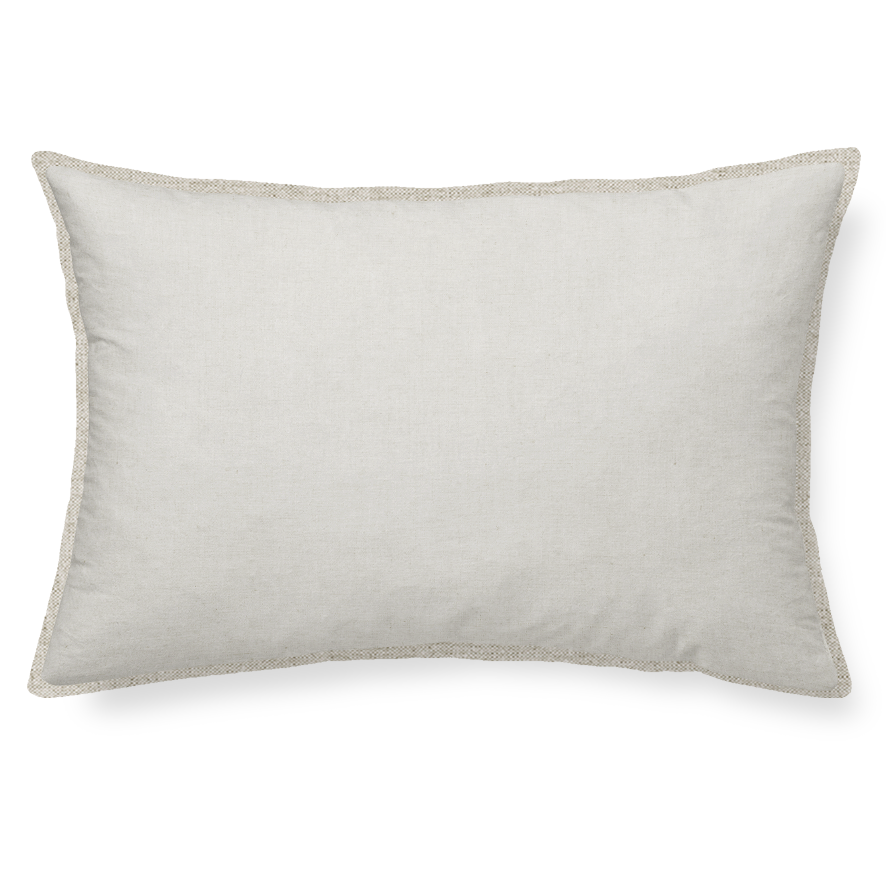  Gray cushion 50x30cm on a white background