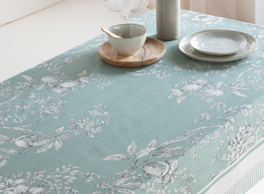Tablecloth aqua green Mantel_Manacor_Lino_23