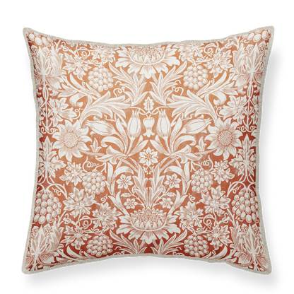 William_Morris_red_Linen_Cushion_02