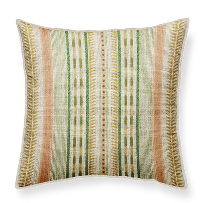 Decorative cushion 50x50 with striped pattern on a white background