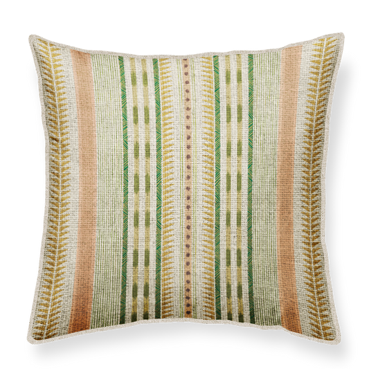 Decorative cushion 50x50 with striped pattern on a white background