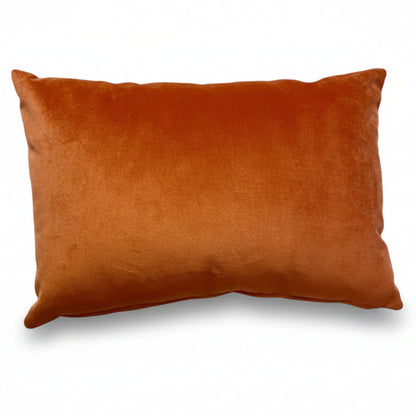 Orange pillow 30x50 cm on a white background