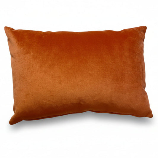 Orange pillow 30x50 cm on a white background